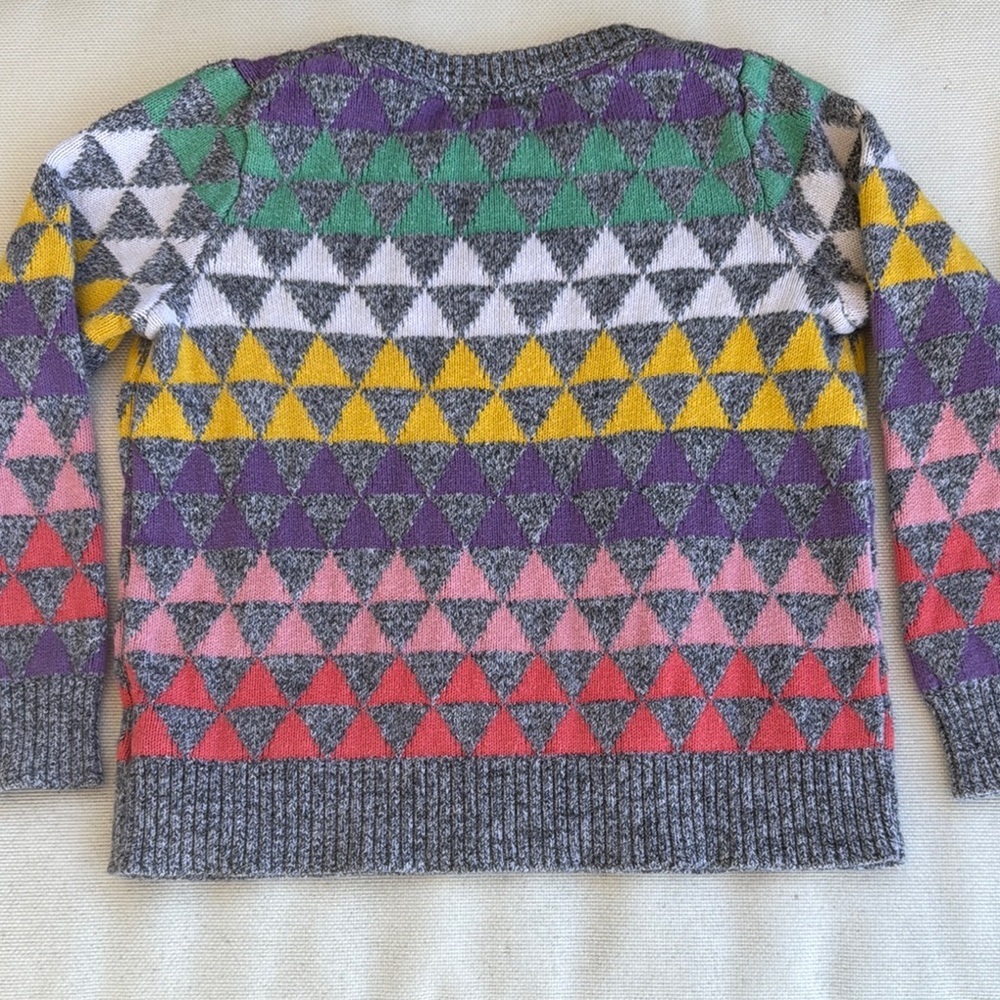 babyGap Size 4T • Colorful Geometric Crewneck Sweater - Picture 4 of 5